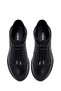 Men's Black Lace-Up Leather Sneaker Wm828006Dv - 4