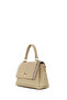 Women's Beige Long Strap Patterned Shoulder Bag Ab200027Sk - 5
