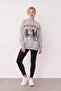 Printed Detailed Sweatshirt