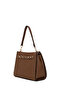 Women's Brown Long Strap Classic Shoulder Bag Ab200026Sf - 6