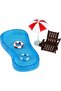 Mini Dollhouse Pool and Beach Decoration Set,Plastic Miniature Fairy Garden Accessories