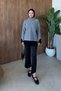 Elegant Lace Tunic Gray - 2