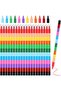 Marspark 20-Piece Stackable,12 Vibrant Colors,DIY Building Block Drawing Set for Kids