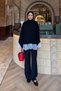 Elegant Lace Tunic Black - 4