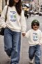سويت شيرت نسائي من القماش الفاخر بثلاثة خيوط مطبوع عليه Mother Son