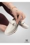 Daily Women's / Girls' Oxford College Loafer Shoes Beige g Buckle - 2