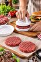 White Plastic Hamburger and Meatball Mold Pressing Apparatus Practical Meatball Shaper - 2