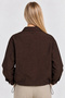 Bead Embroidered Bomber Parachute Jacket Lby0076 Brown - 4