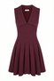 Mini Elbise - Bordo