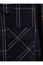 Ozmarka New Season Navy Blue Regular Fit Plaid Men's Lumberjack Shirt Jacket - 2