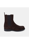 Women's Bitter Brown Rubber Detailed Suede Leather Chelsea Boots - 2