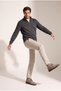 High Collar Zippered Muline Thessaloniki Sweatshirt - 2