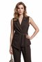 Women's High Waist Straight Leg Fabric Pants for Office and Casual Wear