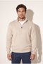 High Collar Zippered Muline Thessaloniki Sweatshirt