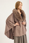 Alc Fur Edged Single Agrafl Cape - 3