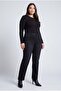 Stone Detailed Plus Size Jeans Black - 2