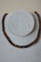 Certified 6 mm Tiger's Eye Natural Stone Necklace