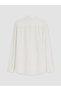 Özmarka New Season White Regular Fit Dobby Men's Shirt - 3