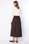 Belted Belted Midi Skirt with Pile Detail - 6