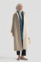 Oversize Cashmere Coat Beige - 2