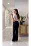 Gentilla Black Belted Cropped Leg Jeans - 3