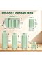 5 Pcs Travel Cream Dispenser Bottles Set, Containers Leak Proof Refillable Squeezable Travel Accesso - 6