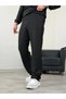 Men's Striped Crepe Fabric Cream Shirt Pants Bottom Top Set Long Sleeve - Black - 3