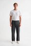 Men's 3 Thread Cotton Sweatpants with Fleece Inside, Straight Leg, Winter