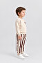 Boy's Great New Day Printed Sweatshirt and Striped Sweatpants 2-Piece Set Ak124 - 4