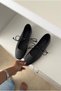 Women's Ballet Flats Black Pattern - 2