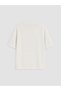 Vizyon New Season White Crew Neck Combed Cotton Men's T-Shirt - 6