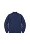 Men's Large Size Indigo Zipper Stand Collar Cotton Sweater 3Xl-4Xl-5Xl-6Xl - 5