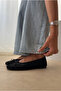 Women's Ballerinas Black Suede - 3
