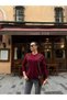 Soft Textured Diamond Plaid Patterned Knitwear Cardigan - 2