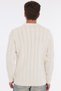 Kemik Men's 80% Wool 20% Acrylic Fine Hair Knitted Patterned Crew Neck Knitwear Sweater Trist-5373 - 4