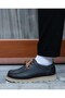 Paolo Model Genuine Leather Handmade Black Leather Casual Shoes - 3