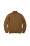 Men's Large Size Kiwi Brown Zipper Stand Collar Cotton Sweater 3Xl-4Xl-5Xl-6Xl - 5