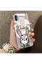 حافظة متوافقة مع هاتف iPhone X/XS مزينة بنمط رسوم متحركة على شكل ثعلب جودي، مصنوعة من الأكريليك الصلب وحافة من السيليكون - 2