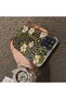 Samsung Galaxy A12/M12 Compatible Aesthetic Flower-Leopard Pattern Case Acrylic Hard Back Silicone Edge - 4