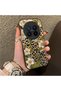 Vivo X200 Pro Compatible Aesthetic Floral-Leopard Pattern Case Acrylic Hard Back Silicone Edge - 2