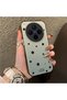 Vivo X300 Compatible Edge Striped Black Star Pattern Protective Case Acrylic Hard Back Silicone Edge - 2