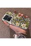 Vivo X200 Fe Compatible Aesthetic Floral-Leopard Pattern Case Acrylic Hard Back Silicone Edge - 3