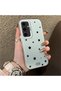 Samsung Galaxy S24 Fe Compatible Edge Striped Black Star Pattern Protective Case Acrylic Hard Back Silicone Edge - 2
