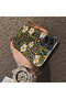 Samsung Galaxy A06 4G/5G Compatible Aesthetic Floral-Leopard Pattern Case Acrylic Hard Back Silicone Edge - 4