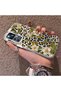 Xiaomi Mi 12T/12T Pro Compatible Aesthetic Floral-Leopard Pattern Case Acrylic Hard Back Silicone Edge - 3