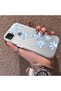 Xiaomi Redmi 9C/10A Compatible Acrylic Hard Back Panel with Silicone Edges Blue Flower Printed Phone Case - 3