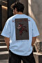 Men's Graphic Back Print Oversize T-Shirt – 100% Cotton Comfortable Fit