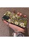 Samsung Galaxy A04S Compatible Aesthetic Floral-Leopard Pattern Case Acrylic Hard Back Silicone Edge - 3