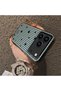 iPhone 17 Pro Max Compatible Edge Striped Black Star Pattern Protective Case Acrylic Hard Back Silicone Edge - 4