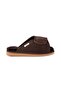 Furry Diabetic House Slippers 191219 Brown